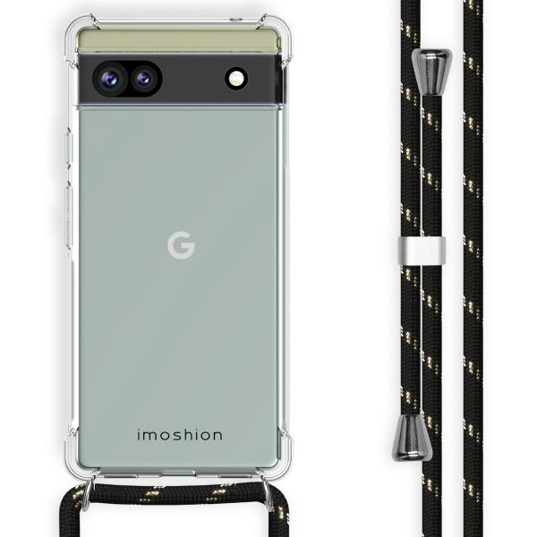 imoshion Backcover met koord Google Pixel 6a - Zwart / Goud