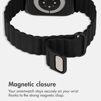 imoshion Magnetic Faux Leather Band Apple Watch | 44/45/46/49 mm - Black