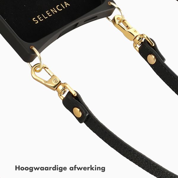 Selencia Crossbody telefoonkoord - Zwart