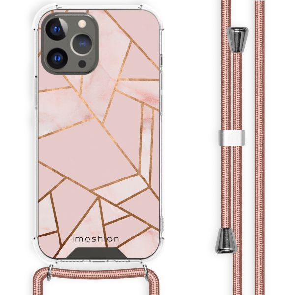 imoshion Design hoesje met koord iPhone 13 Pro Max - Grafisch Koper