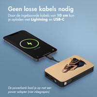 Ontwerp je eigen 10.000 mAh powerbank met geïntegreerde kabels - Zwart