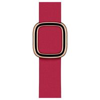 Apple Leather Band Modern Buckle Apple Watch Series 1-9 / SE - 38/40/41 mm / Series 10 - 42 mm - Maat S - Raspberry