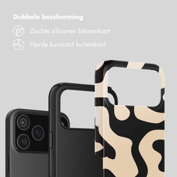 Selencia Vivid Backcover Apple iPhone 18 Pro - Art Wave Black