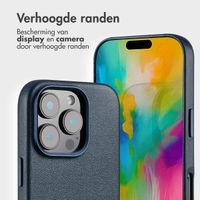 Accezz Leather Bookcase 2-in-1 met MagSafe Apple iPhone 16 Pro - Nightfall Blue