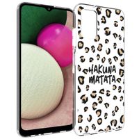 imoshion Design hoesje Samsung Galaxy A03s - Luipaard - Bruin / Zwart