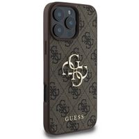 Guess 4G Metal Logo Backcover Apple iPhone 16 Pro Max - Bruin