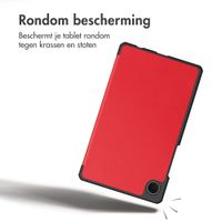 imoshion Trifold Bookcase Samsung Galaxy Tab A11 / A9 8.7 inch - Rood
