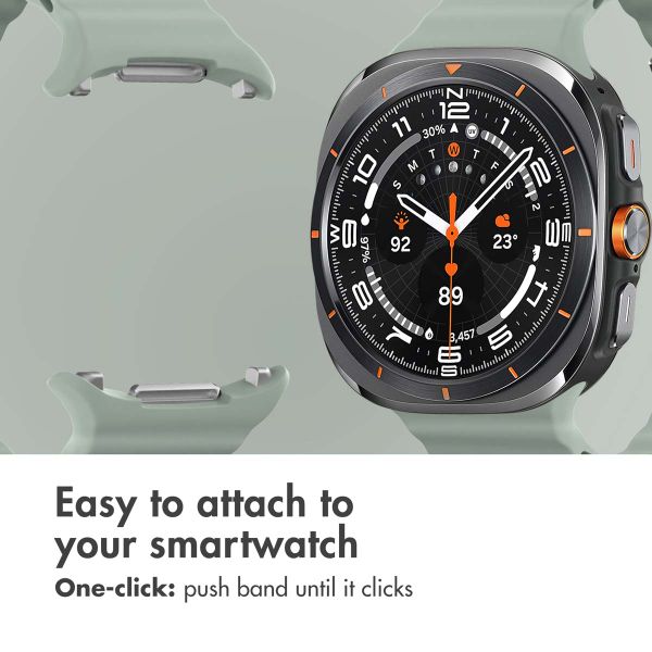 imoshion Ocean Silicone Band Samsung Galaxy Watch Ultra 2 (2026) / Ultra (2024/2025) - Grayish Green
