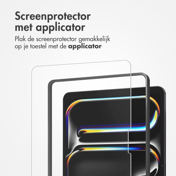 Accezz Glass screenprotector + Applicator iPad Pro 13 (2024) M4