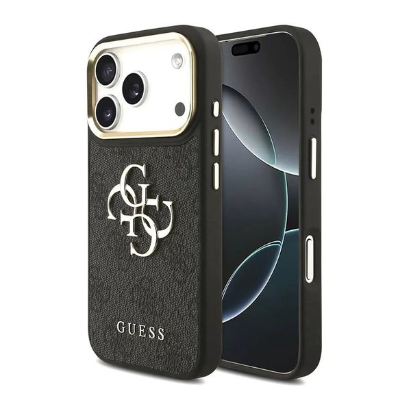 Guess 4G Metal Logo Backcover Apple iPhone 18 Pro / 17 Pro - Black