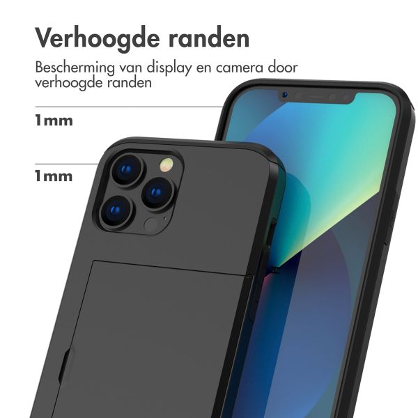 imoshion Backcover met pasjeshouder Apple iPhone 13 Pro - Zwart