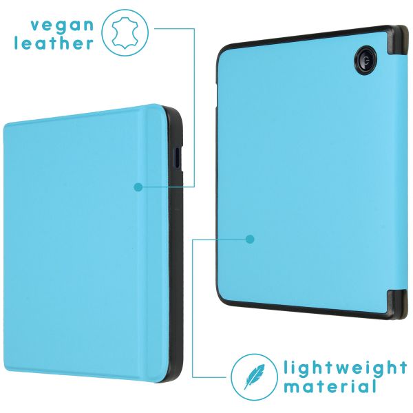 imoshion Slim Hard Case Sleepcover met stand Kobo Libra 2 / Tolino Vision 6 - Lichtblauw