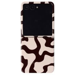 Selencia Vivid Backcover met MagSafe Samsung Galaxy Z Flip 8 - Art Wave Black