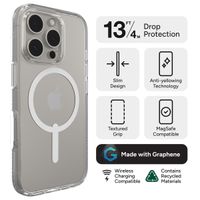 ZAGG Crystal Palace Snap Backcover MagSafe iPhone 16 Pro - Transparant