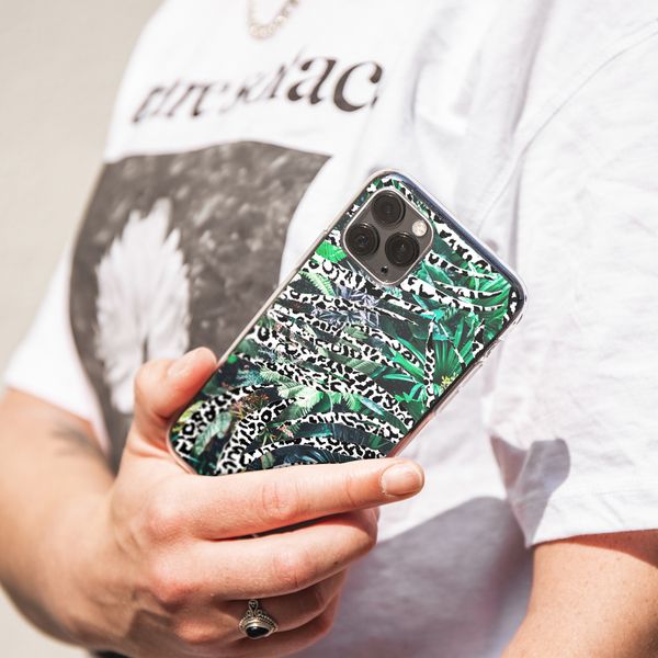 imoshion Design hoesje iPhone SE (2022 / 2020) / 8 / 7 / 6s - Jungle -Wit