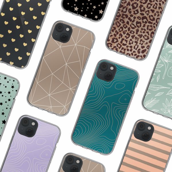 imoshion Design hoesje Apple iPhone 14 - Graphic Lines Beige