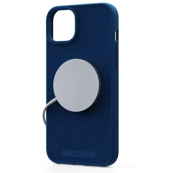 Njorð Collections Suède Comfort+ Case MagSafe Apple iPhone 15 Plus - Blue