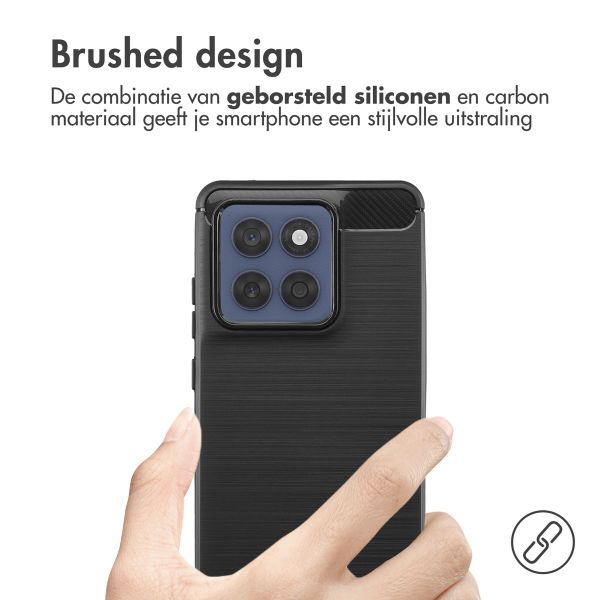imoshion Brushed Backcover Motorola Edge 60 Fusion - Zwart