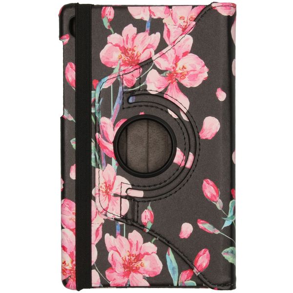 imoshion 360° Draaibare Design Bookcase Galaxy Tab A7 Lite - Blossom Watercolor Black