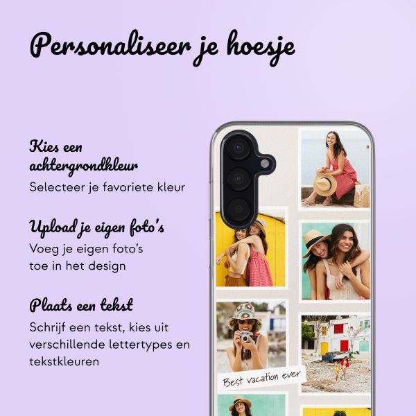 Hoesje met eigen foto en/of tekst Samsung Galaxy A15 (5G/4G) - Filmrol nummer 3