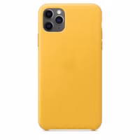 Apple Leather Backcover Apple iPhone 11 Pro Max - Meyer Lemon