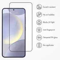 Accezz Tempered Glass Full Cover Screenprotector with Applicator Samsung Galaxy S24 Plus / S25 Plus