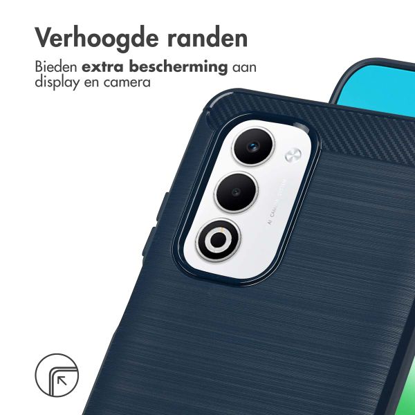 imoshion Brushed Backcover Oppo A5 5G (2025) - Donkerblauw