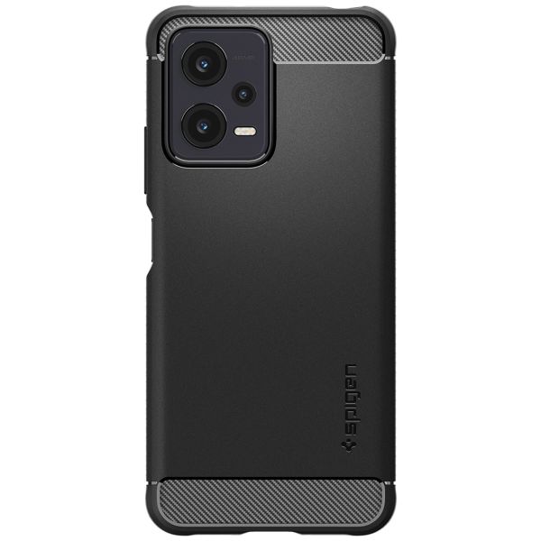 Spigen Rugged Armor Backcover Xiaomi Redmi Note 12 - Zwart