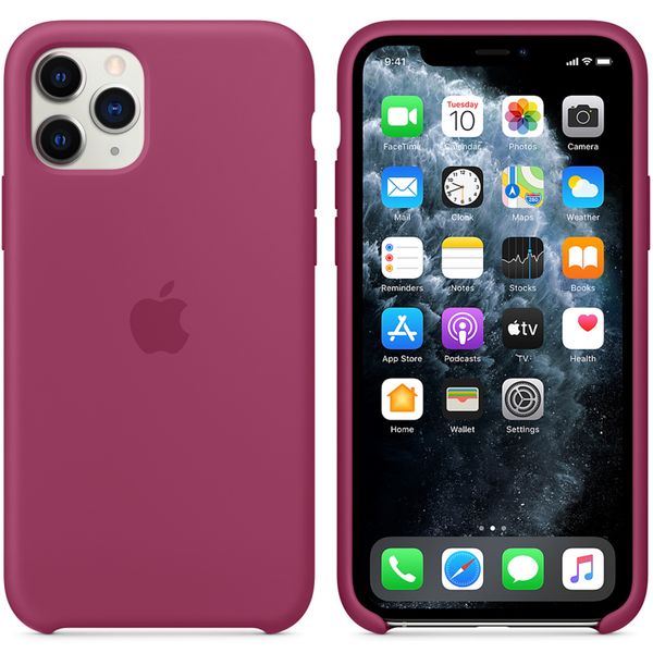 Apple Silicone Backcover Apple iPhone 11 Pro - Pomegranate