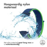 imoshion Nylon bandje Fitbit Charge 5 / Charge 6 - Maat L - Blauw / Groen