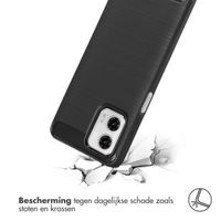 imoshion Brushed Backcover Motorola Moto G73 - Zwart