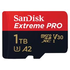 SanDisk microSD Extreme PRO - 1TB - Inclusief SD adapter en RescuePro Deluxe - UHS-I/U3/Full HD/4K UHD