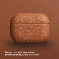 Accezz Echt Leren Case AirPods Pro 2 - Cognac