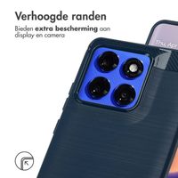 imoshion Brushed Backcover Motorola Edge 60 Pro - Donkerblauw