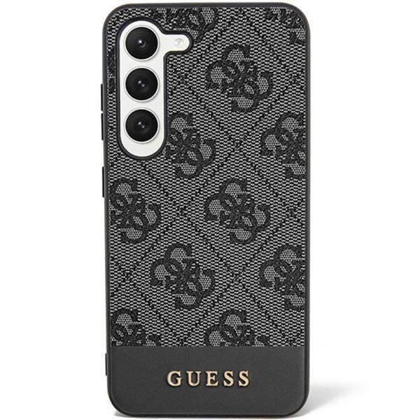 Guess Bottom Stripe 4G Backcover Samsung Galaxy S24 Plus - Zwart