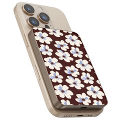 Selencia Vivid Powerbank 5.000 mAh - Draadloze Powerbank - Geschikt voor MagSafe en Qi - Desert Gold / Choco Flower Pop