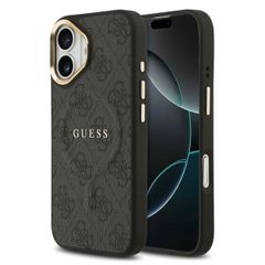 Guess Classic 4G Logo Backcover met MagSafe Apple iPhone 17 - Zwart
