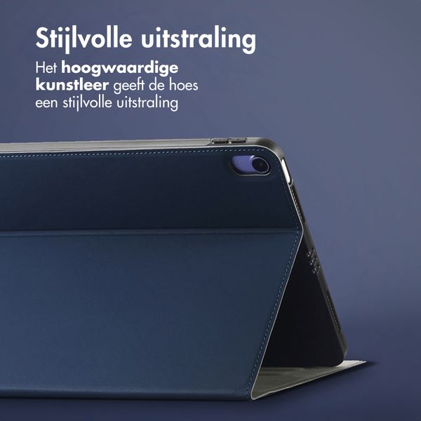 Accezz Classic Tablet Case Apple iPad Mini 7 (2024) / iPad Mini 6 (2021) - Donkerblauw