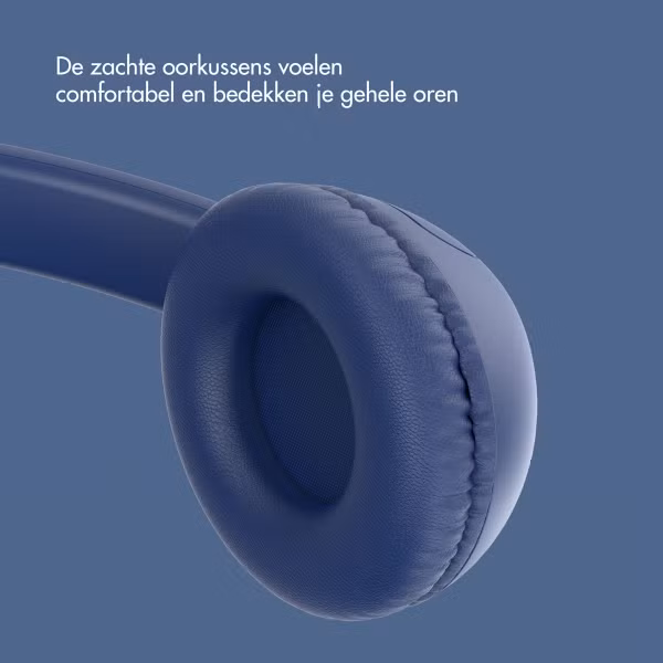 imoshion Kinderkoptelefoon met Draad - AUX kabel - Decibelbegrenzer - Denim Blue
