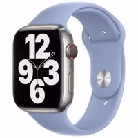 Apple Sport Band Apple Watch Series 1 t/m 9 / SE (38/40/41 mm) | Series 10 / 11 (42 mm) - Blue Fog