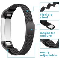 imoshion Milanees magnetisch bandje Fitbit Alta (HR) - Zwart