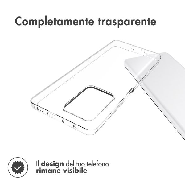 Accezz Clear Backcover Xiaomi Redmi Note 12 Pro Plus - Transparant