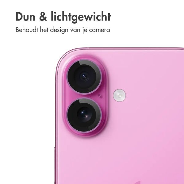 imoshion 2 Pack Camera lens protector iPhone 16 / 16 Plus - Roze