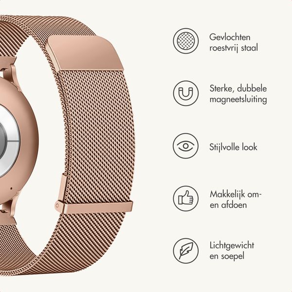 imoshion Milanees magnetisch bandje  - Universeel 20 mm aansluiting - Rose Gold
