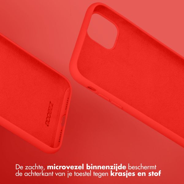 Accezz Liquid Silicone Backcover Samsung Galaxy A25 (5G) - Rood