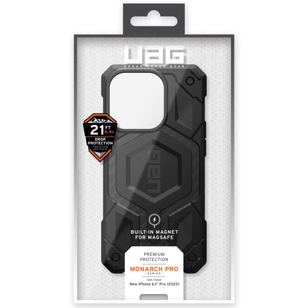 UAG Monarch Backcover MagSafe Apple iPhone 14 Pro - Zwart