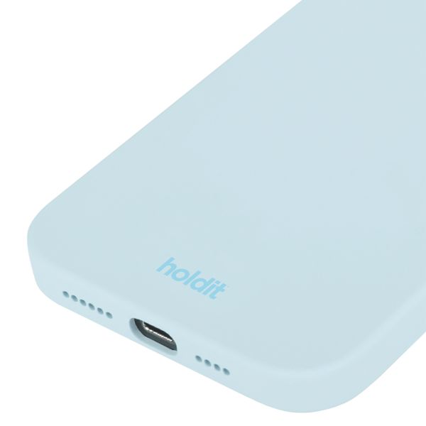 Holdit Silicone Case Apple iPhone 15 Pro Max - Mineral Blue