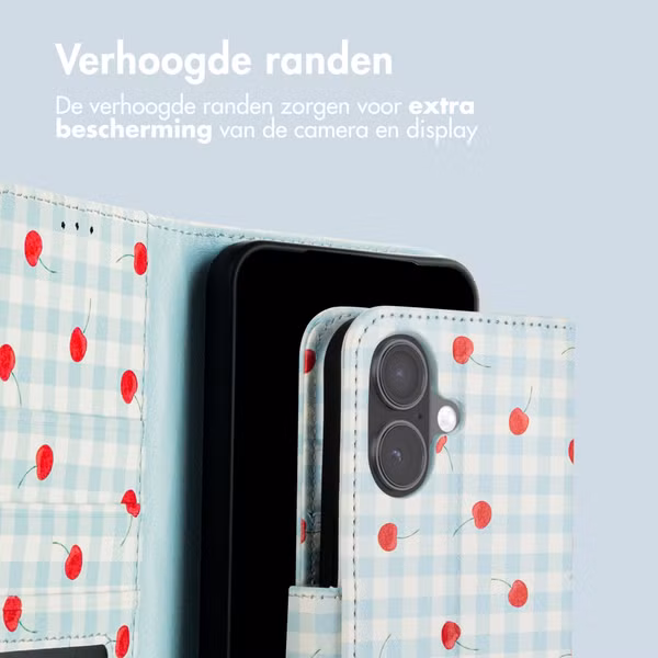 imoshion Design Bookcase Apple iPhone 17 - Cherry Check