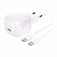 Belkin BoostCharge Compacte USB-C oplader 45W met USB-C naar USB-C kabel - 1 meter - Wit