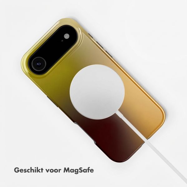 Selencia Vivid Backcover met MagSafe Apple iPhone Air - Gradient Olive Dust